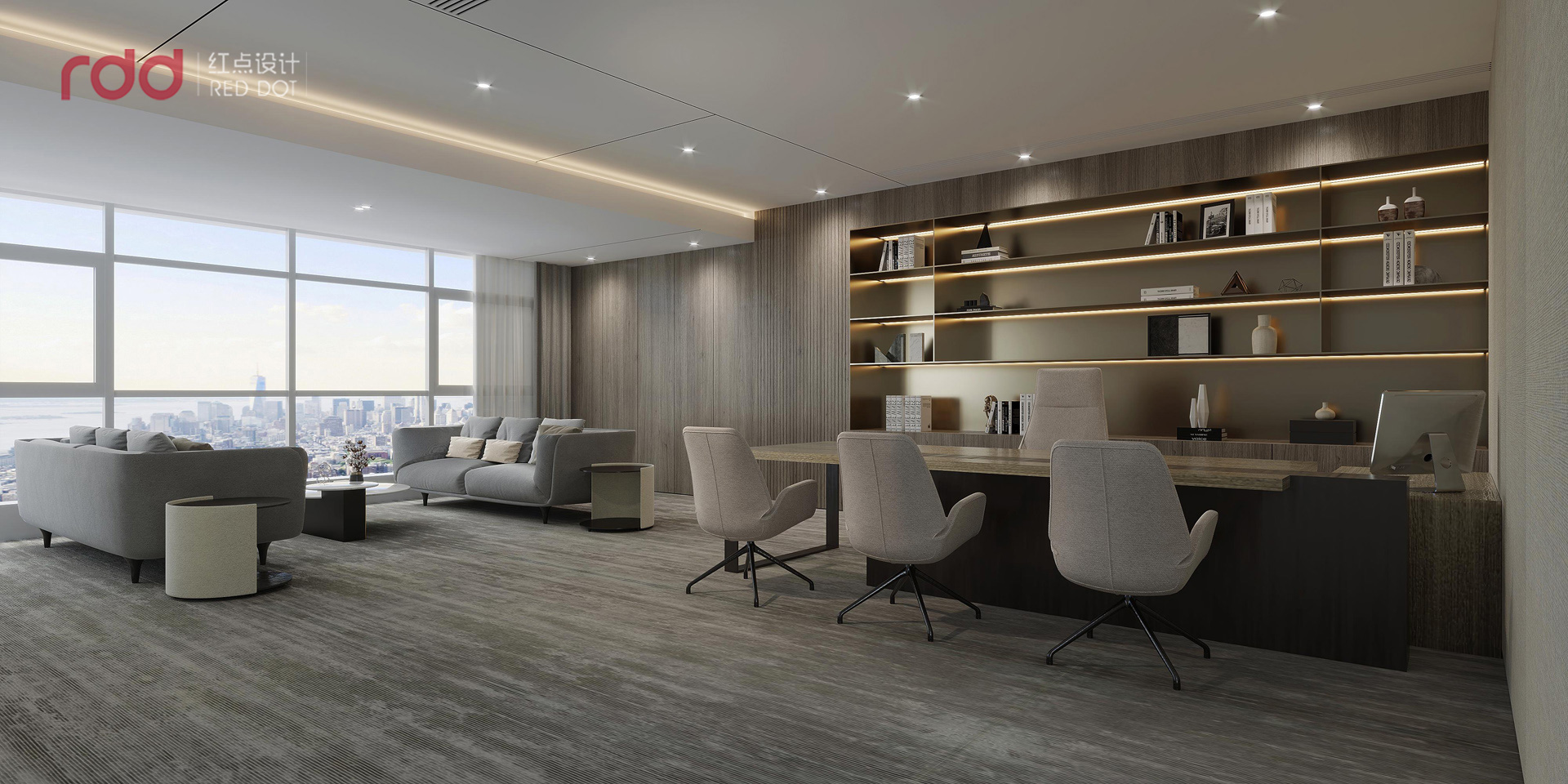 董事長辦公室效果圖